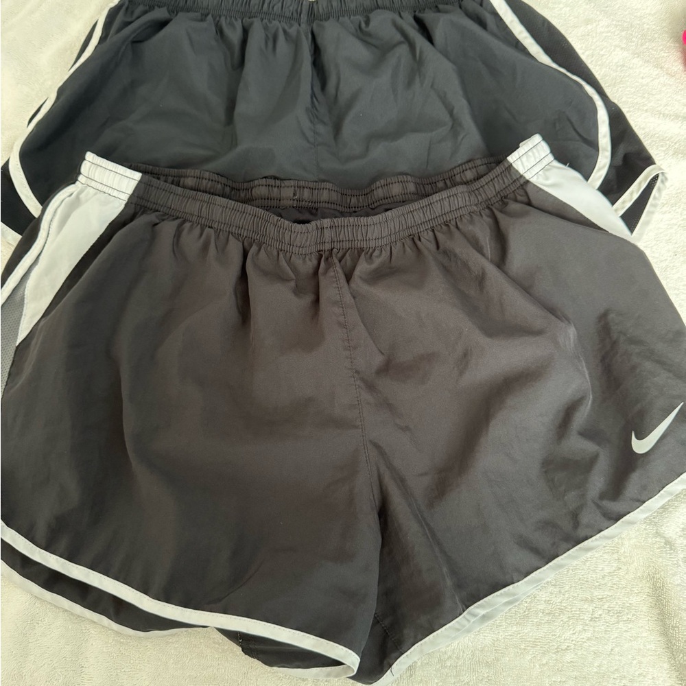 Nike Women's Black and Gray Shorts